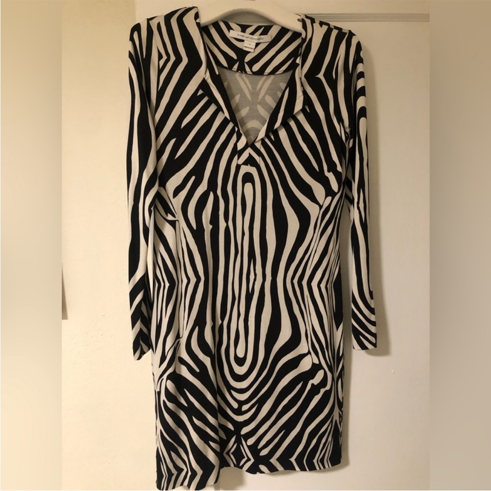zebra print dress (DVF DRESS)